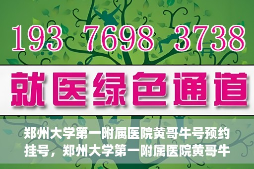 郑州大学第一附属医院黄哥牛号预约挂号，郑州大学第一附属医院黄哥牛号预约挂号攻略，轻松挂号，无忧就医体验