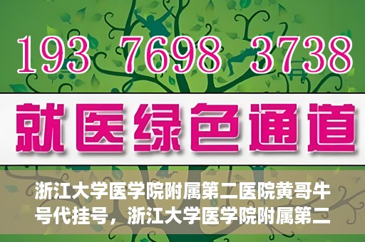浙江大学医学院附属第二医院黄哥牛号代挂号，浙江大学医学院附属第二医院黄哥牛号挂号服务解析