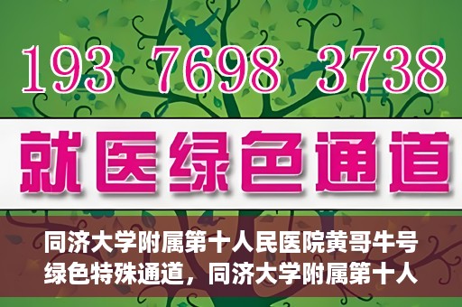 同济大学附属第十人民医院黄哥牛号绿色特殊通道，同济大学附属第十人民医院黄哥牛号，绿色特殊通道开启健康之门