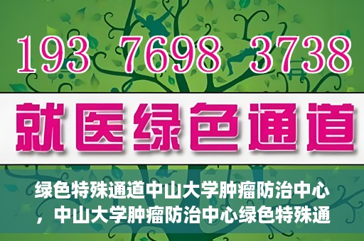 绿色特殊通道中山大学肿瘤防治中心，中山大学肿瘤防治中心绿色特殊通道，守护生命之光