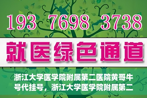 浙江大学医学院附属第二医院黄哥牛号代挂号，浙江大学医学院附属第二医院黄哥牛号挂号服务解析