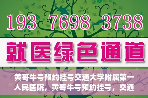 黄哥牛号预约挂号交通大学附属第一人民医院，黄哥牛号预约挂号，交通大学附属第一人民医院就医新体验
