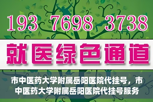 市中医药大学附属岳阳医院代挂号，市中医药大学附属岳阳医院代挂号服务解析