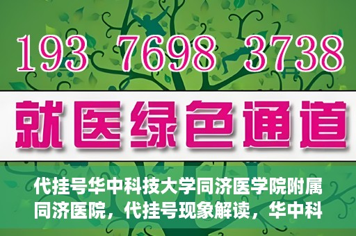 代挂号华中科技大学同济医学院附属同济医院，代挂号现象解读，华中科技大学同济医学院附属同济医院的医疗管理与挑战