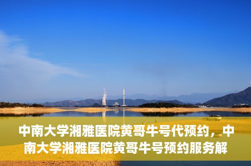 中南大学湘雅医院黄哥牛号代预约，中南大学湘雅医院黄哥牛号预约服务解析