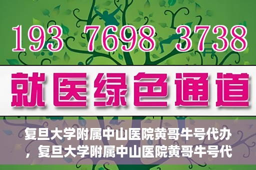 复旦大学附属中山医院黄哥牛号代办，复旦大学附属中山医院黄哥牛号代办，权威医疗资源的深度解读与便捷服务体验