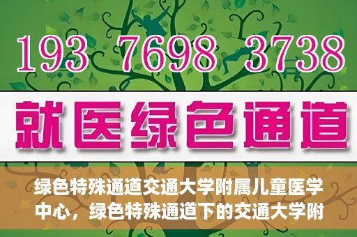 绿色特殊通道交通大学附属儿童医学中心，绿色特殊通道下的交通大学附属儿童医学中心探索