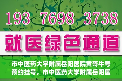 市中医药大学附属岳阳医院黄哥牛号预约挂号，市中医药大学附属岳阳医院黄哥牛号预约挂号攻略