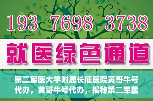 第二军医大学附属长征医院黄哥牛号代办，黄哥牛号代办，揭秘第二军医大学附属长征医院的医疗服务新篇章