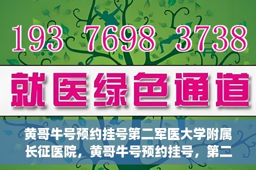 黄哥牛号预约挂号第二军医大学附属长征医院，黄哥牛号预约挂号，第二军医大学附属长征医院就医新体验
