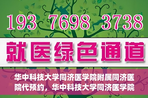 华中科技大学同济医学院附属同济医院代预约，华中科技大学同济医学院附属同济医院便捷预约服务解析