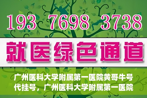 广州医科大学附属第一医院黄哥牛号代挂号，广州医科大学附属第一医院黄哥挂号攻略，轻松解决代挂号问题