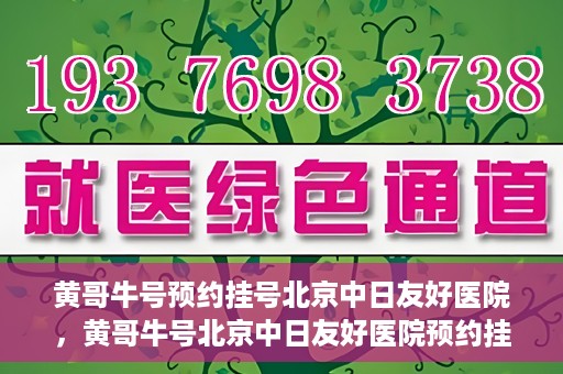 黄哥牛号预约挂号北京中日友好医院，黄哥牛号北京中日友好医院预约挂号攻略