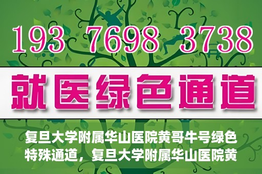 复旦大学附属华山医院黄哥牛号绿色特殊通道，复旦大学附属华山医院黄哥牛号，绿色特殊通道开启健康之门