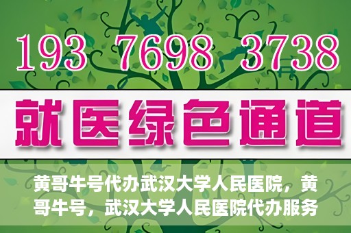 黄哥牛号代办武汉大学人民医院，黄哥牛号，武汉大学人民医院代办服务解析