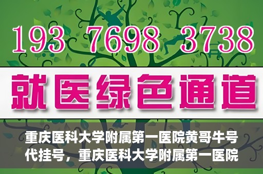 重庆医科大学附属第一医院黄哥牛号代挂号，重庆医科大学附属第一医院黄哥牛号代挂号服务解析