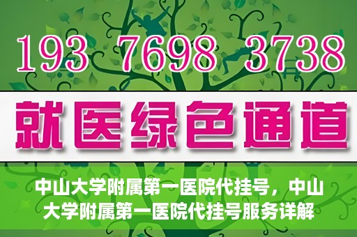 中山大学附属第一医院代挂号，中山大学附属第一医院代挂号服务详解