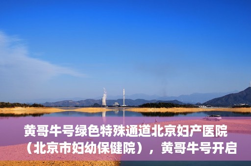 黄哥牛号绿色特殊通道北京妇产医院（北京市妇幼保健院），黄哥牛号开启绿色特殊通道，助力北京妇产医院（北京市妇幼保健院）服务升级
