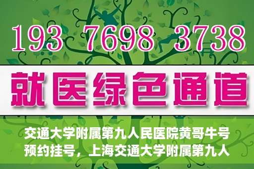 交通大学附属第九人民医院黄哥牛号预约挂号，上海交通大学附属第九人民医院黄哥名医号预约挂号攻略
