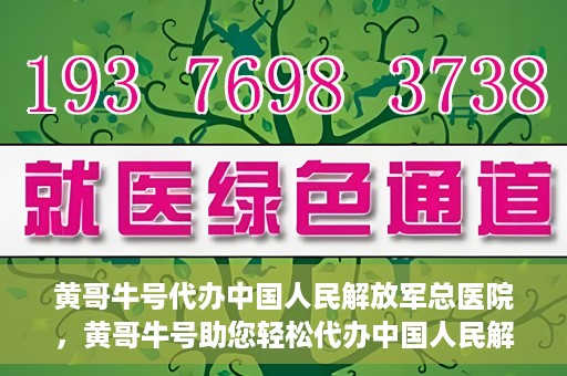 黄哥牛号代办中国人民解放军总医院，黄哥牛号助您轻松代办中国人民解放军总医院业务手续