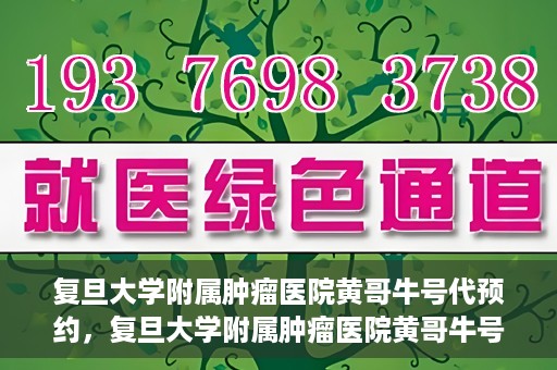 复旦大学附属肿瘤医院黄哥牛号代预约，复旦大学附属肿瘤医院黄哥牛号预约服务解析