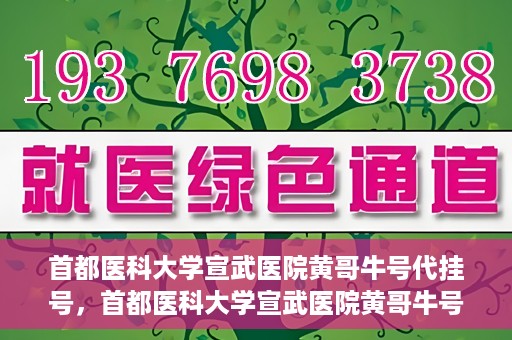首都医科大学宣武医院黄哥牛号代挂号，首都医科大学宣武医院黄哥牛号助您轻松预约挂号