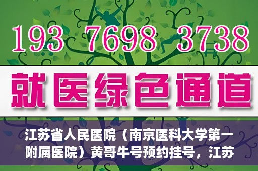 江苏省人民医院（南京医科大学第一附属医院）黄哥牛号预约挂号，江苏省人民医院（南京医科大学第一附属医院）黄哥牛号预约挂号攻略