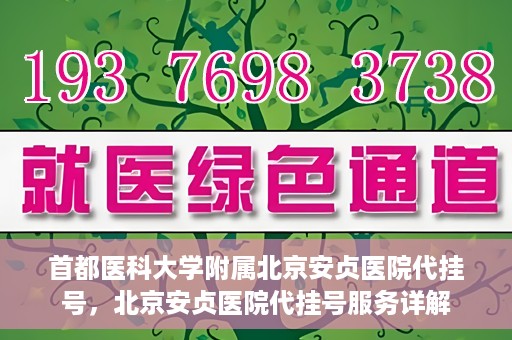 首都医科大学附属北京安贞医院代挂号，北京安贞医院代挂号服务详解