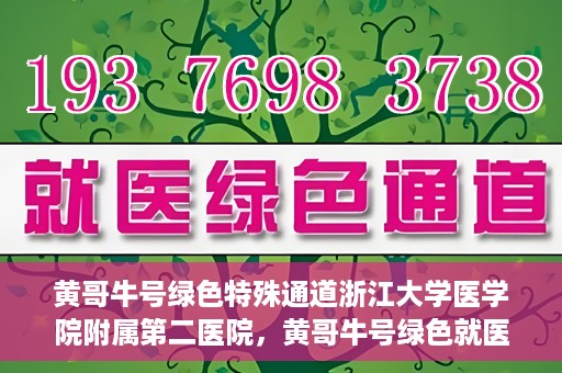 黄哥牛号绿色特殊通道浙江大学医学院附属第二医院，黄哥牛号绿色就医通道，浙江大学医学院附属第二医院的探索与实践