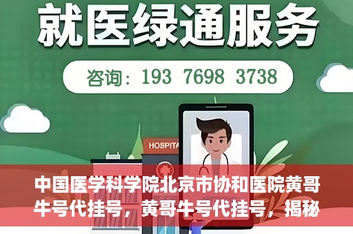 中国医学科学院北京市协和医院黄哥牛号代挂号，黄哥牛号代挂号，揭秘中国医学科学院北京市协和医院挂号背后的故事