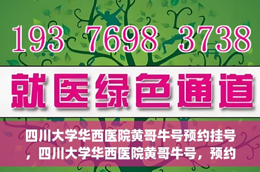 四川大学华西医院黄哥牛号预约挂号，四川大学华西医院黄哥牛号，预约挂号攻略与指南
