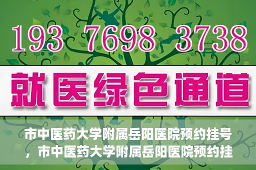 市中医药大学附属岳阳医院预约挂号，市中医药大学附属岳阳医院预约挂号攻略，便捷就医从这里开始