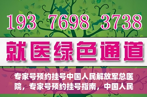 专家号预约挂号中国人民解放军总医院，专家号预约挂号指南，中国人民解放军总医院就医攻略