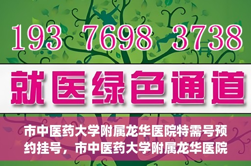 市中医药大学附属龙华医院特需号预约挂号，市中医药大学附属龙华医院特需号预约挂号攻略，一站式解决您的挂号需求