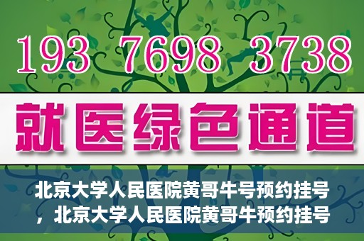 北京大学人民医院黄哥牛号预约挂号，北京大学人民医院黄哥牛预约挂号攻略，轻松预约，便捷就医