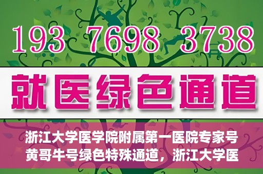 浙江大学医学院附属第一医院专家号黄哥牛号绿色特殊通道，浙江大学医学院附属第一医院专家号黄哥牛号，绿色特殊通道揭秘