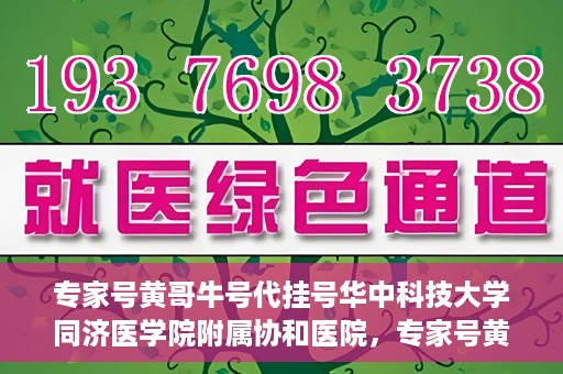 专家号黄哥牛号代挂号华中科技大学同济医学院附属协和医院，专家号黄哥牛号代挂号服务，华中科技大学同济医学院附属协和医院深度解析
