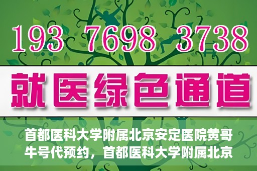 首都医科大学附属北京安定医院黄哥牛号代预约，首都医科大学附属北京安定医院黄哥牛号预约服务解析