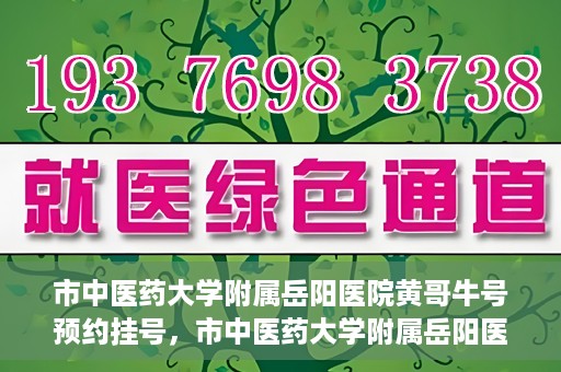 市中医药大学附属岳阳医院黄哥牛号预约挂号，市中医药大学附属岳阳医院黄哥牛号预约挂号攻略