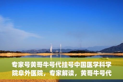 专家号黄哥牛号代挂号中国医学科学院阜外医院，专家解读，黄哥牛号代挂号在中国医学科学院阜外医院的实践与影响