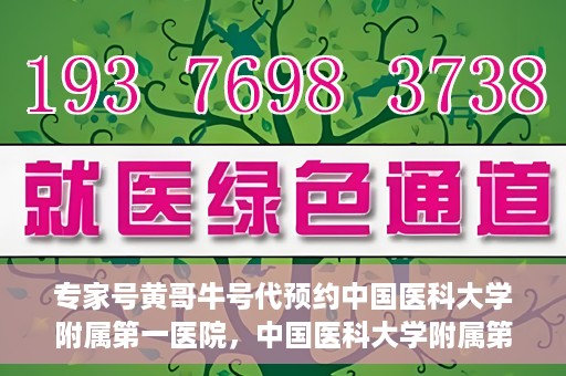 专家号黄哥牛号代预约中国医科大学附属第一医院，中国医科大学附属第一医院专家号黄哥牛号代预约服务启动